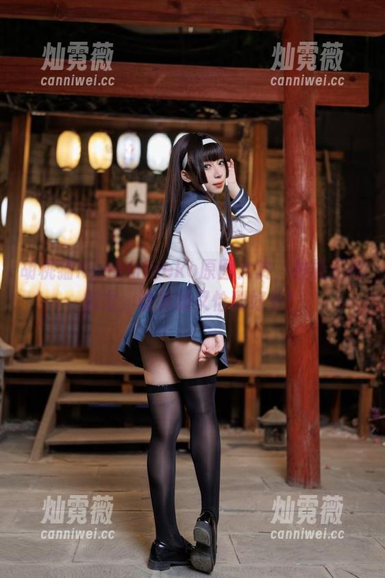 胡桃猫Kurumineko原图大赏，神社巫的魅力，诡异却又恰到好处！